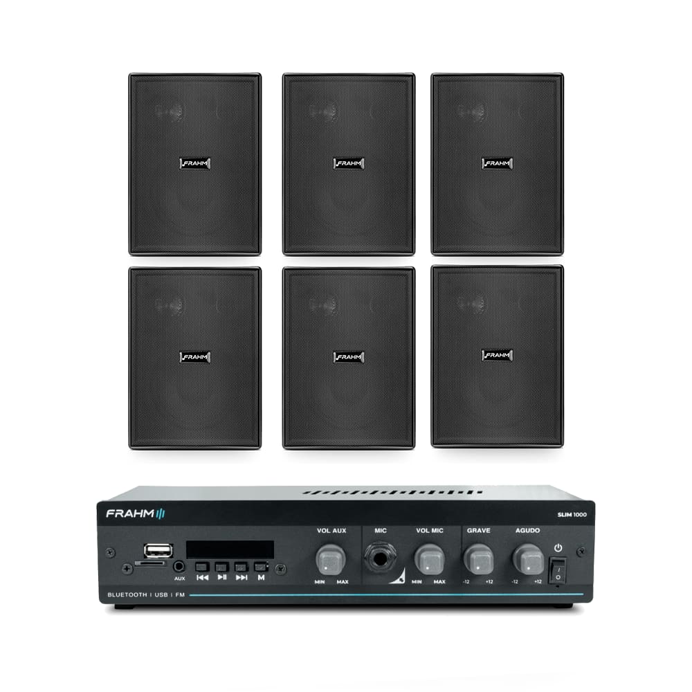 Kit Slim 1000 G5 + 3 Pares de Caixa Ps 200 - Frahm