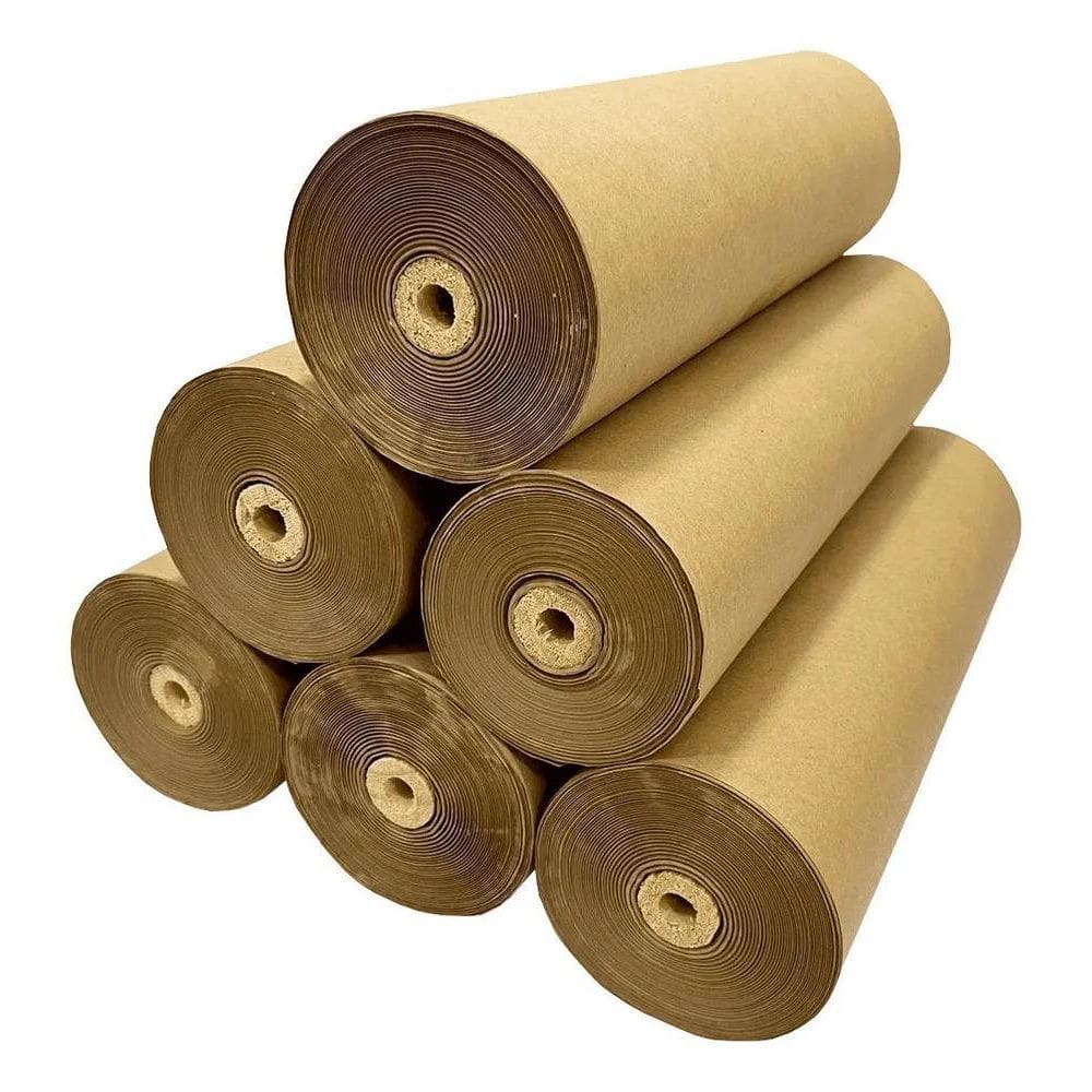 2X Bobina Papel Kraft 40Cm X 100 Metros 80 Gramas