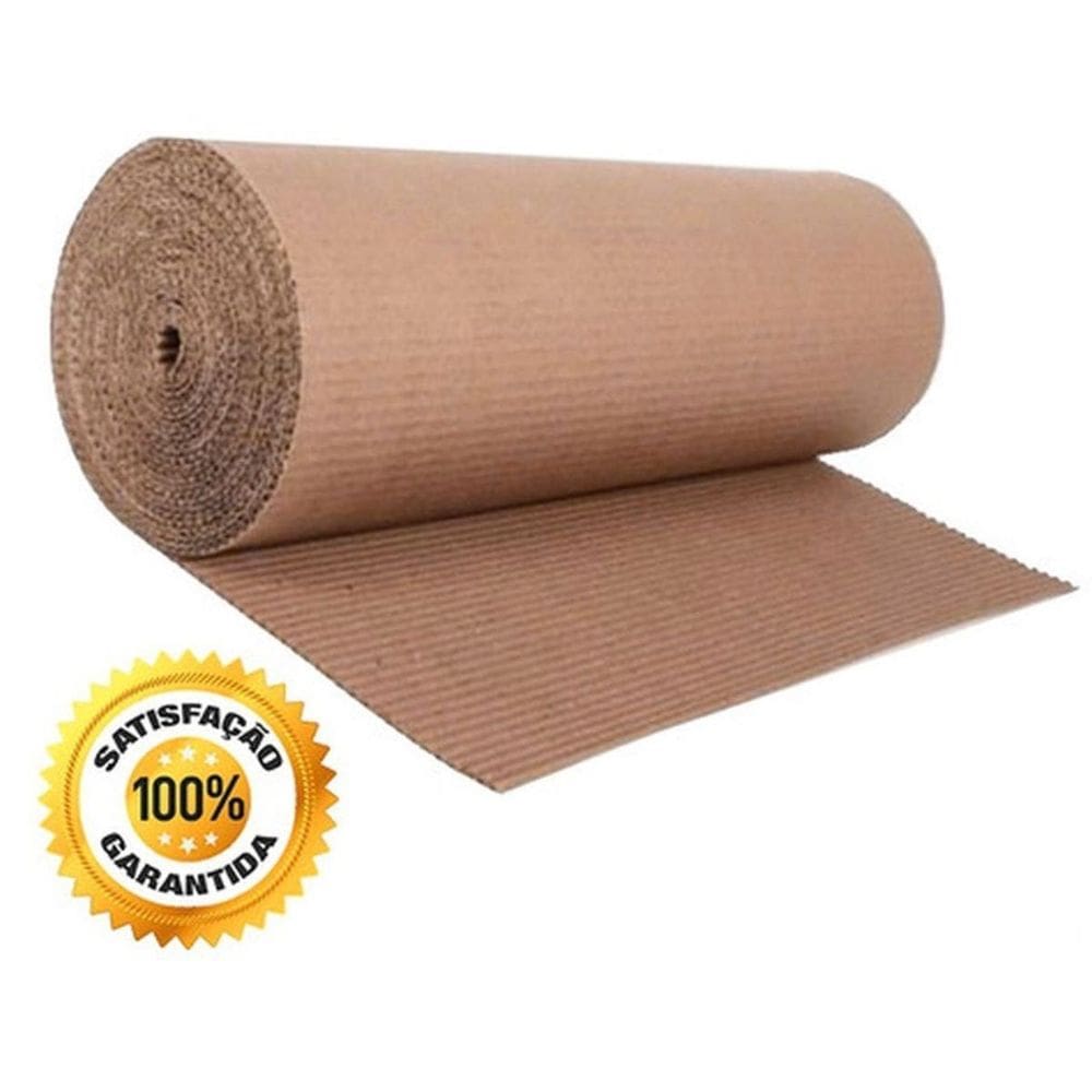 Rolo Papel Papelão Ondulado Obra Mudança Forração 1Mt X 10M