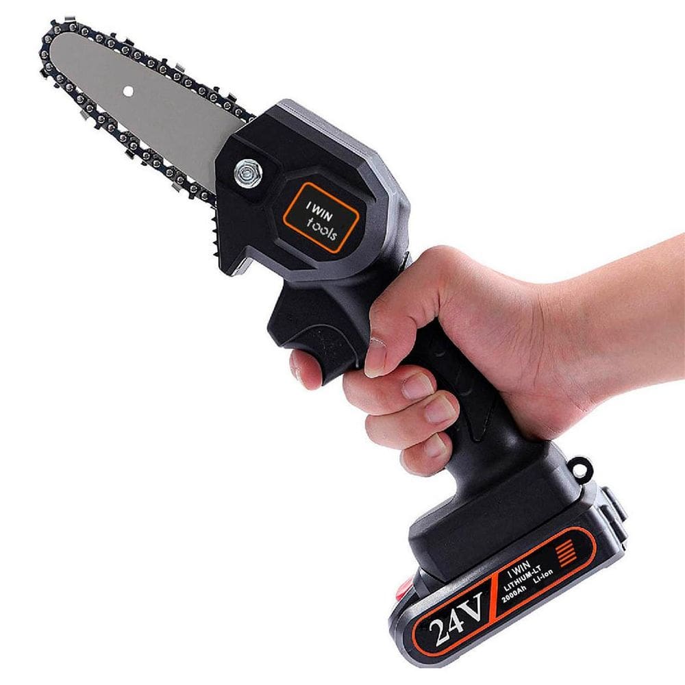 Mini Serra Elétrica 48V Compacta Para Poda De Galhos