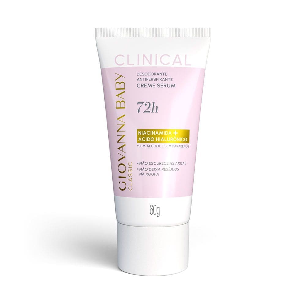 Desodorante Giovanna Baby Classic Clinical Creme Antiperspirante 72H 60g
