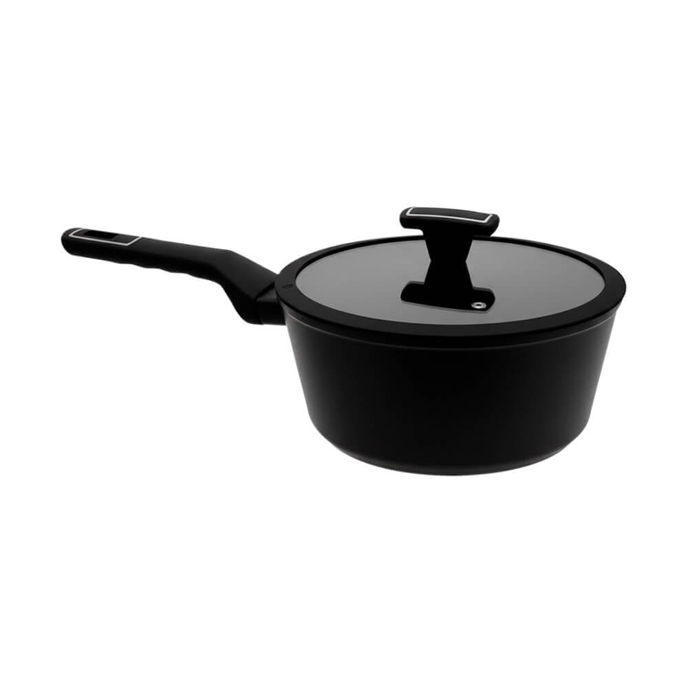 Panela de Indução Antiaderente Cerâmica Manhattan 16cm Preta 1 peça - Hauskraft