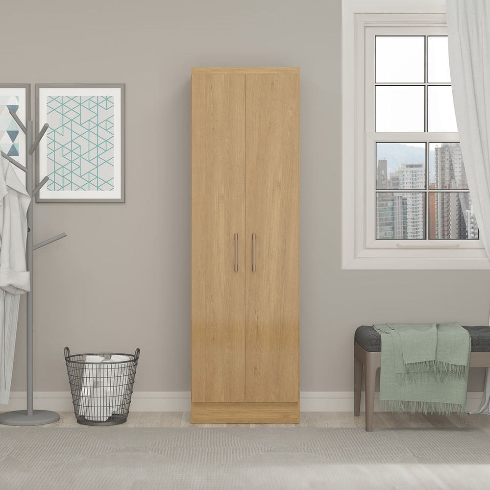 Armário Multiuso com 2 Portas 52x170Cm MDP Carvalho 3000 MENU