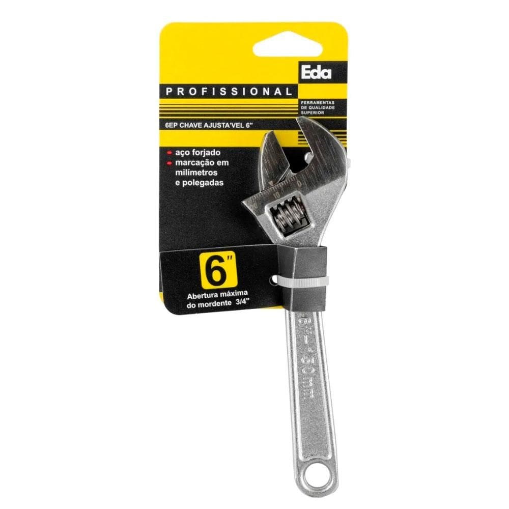 Chave Ajustável Inglesa 6” 6EP Eda