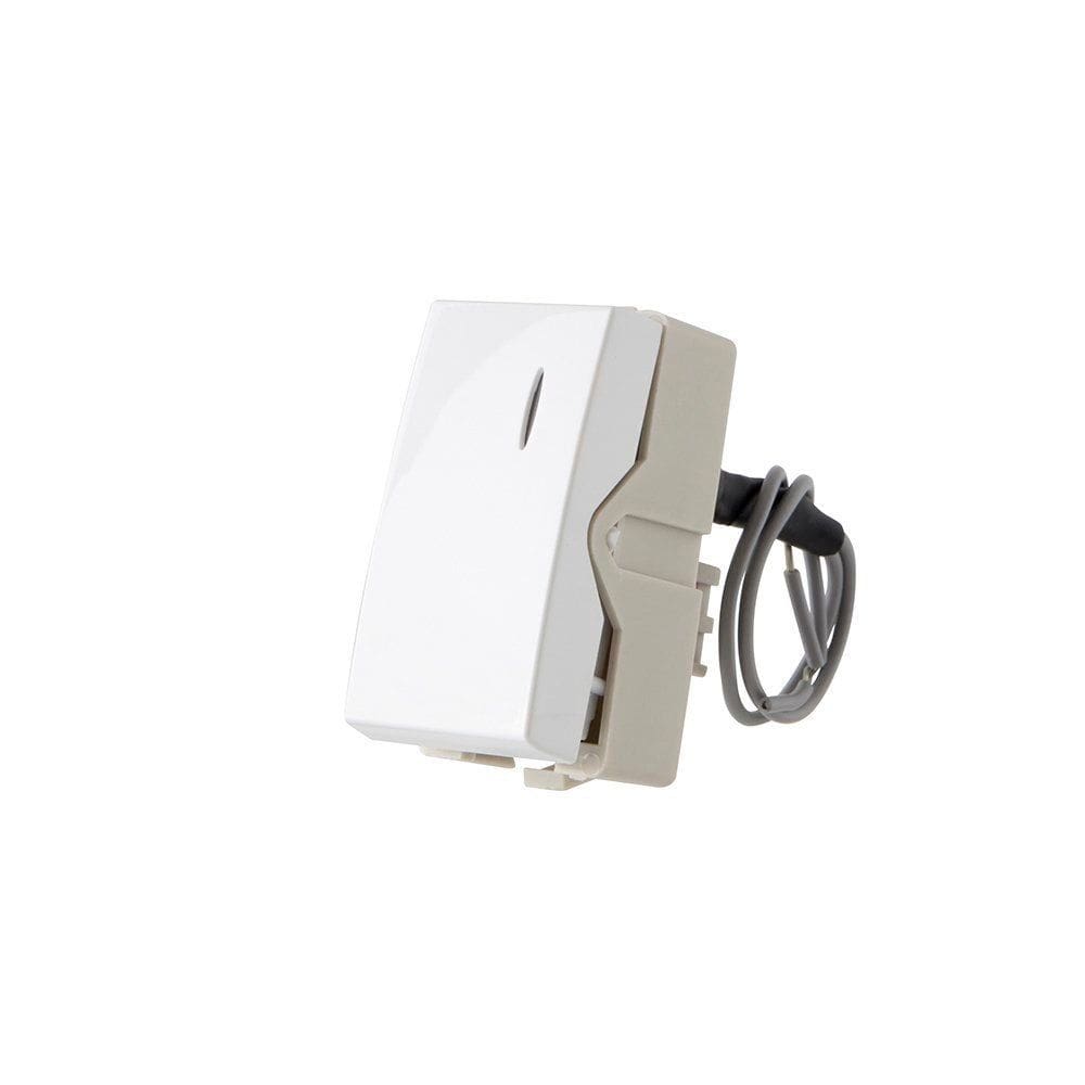 Módulo Interruptor Paralel. com Luz MarGirius Sleek 10A Branco