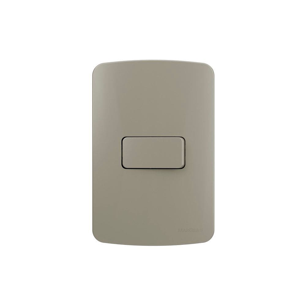 Interruptor Paralel. MarGirius B3 Colors 10A com Placa 4x2 Pérola