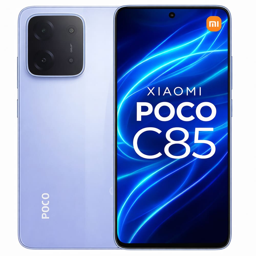Smartphone Celular Xiaomi Poco C85, 256GB, 8GB RAM, Câmera 64MP, Tela 6,74, Android 14, Bateria 5000mAh, Dual SIM, Roxo
