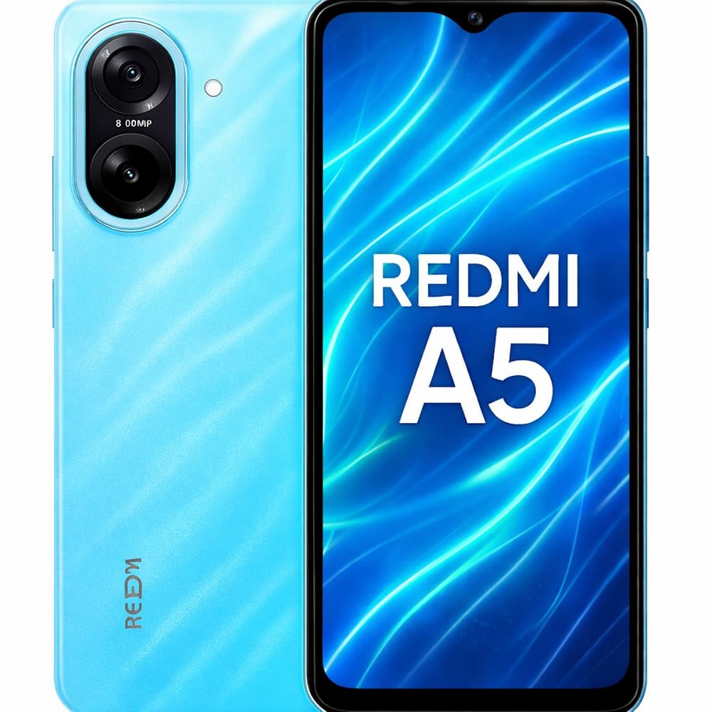 Smartphone Celular Xiaomi Redmi A5 4G, 128GB, 4GB RAM, Câmera 13MP, Tela 6,79 HD+ 90Hz, Android 14, Bateria 5000mAh, Dual SIM, Cor Azul