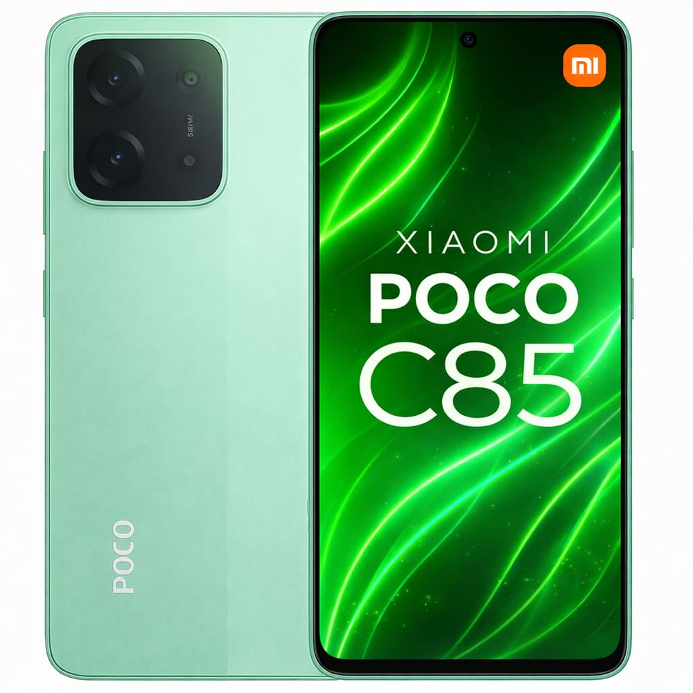 Smartphone Celular Xiaomi Poco C85, 256GB, 8GB RAM, Câmera 64MP, Tela 6,74, Android 14, Bateria 5000mAh, Dual SIM, Verde