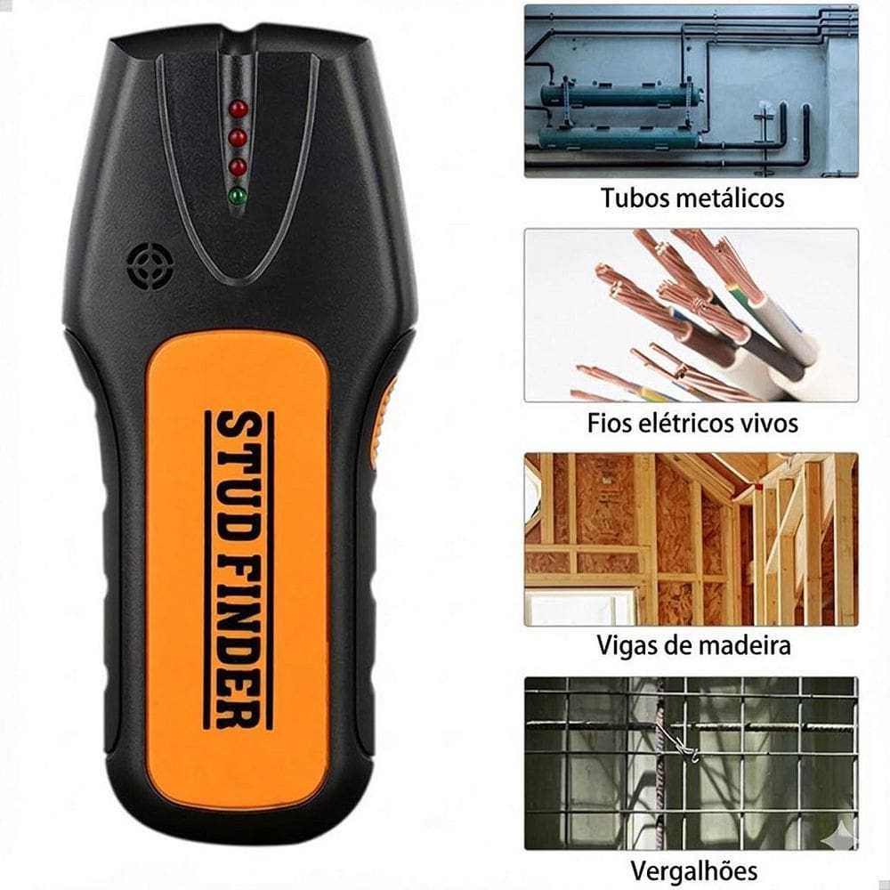 Detector De Parede Scanner Metal Madeira Fios Viga Lorben