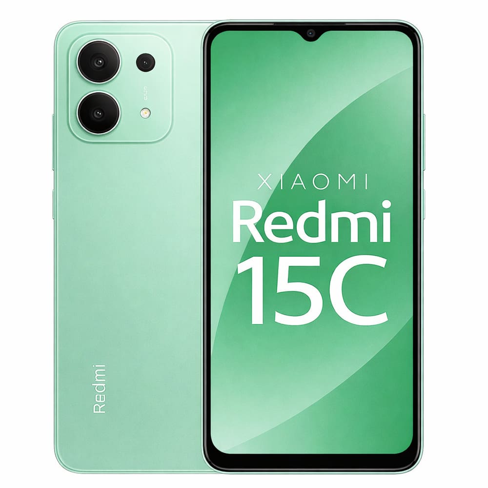 Smartphone Celular Xiaomi Redmi 15C 4G, 256GB, 8GB RAM, Câmera 50MP, Tela 6,74 HD+ 90Hz, Android 14, Bateria 5000mAh, Dual SIM, Cor Verde