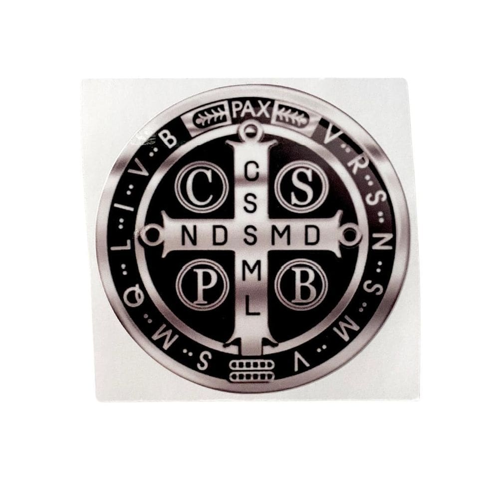 Adesivo Vinil Impermeável São Bento 8,5 X 8,5 Cm