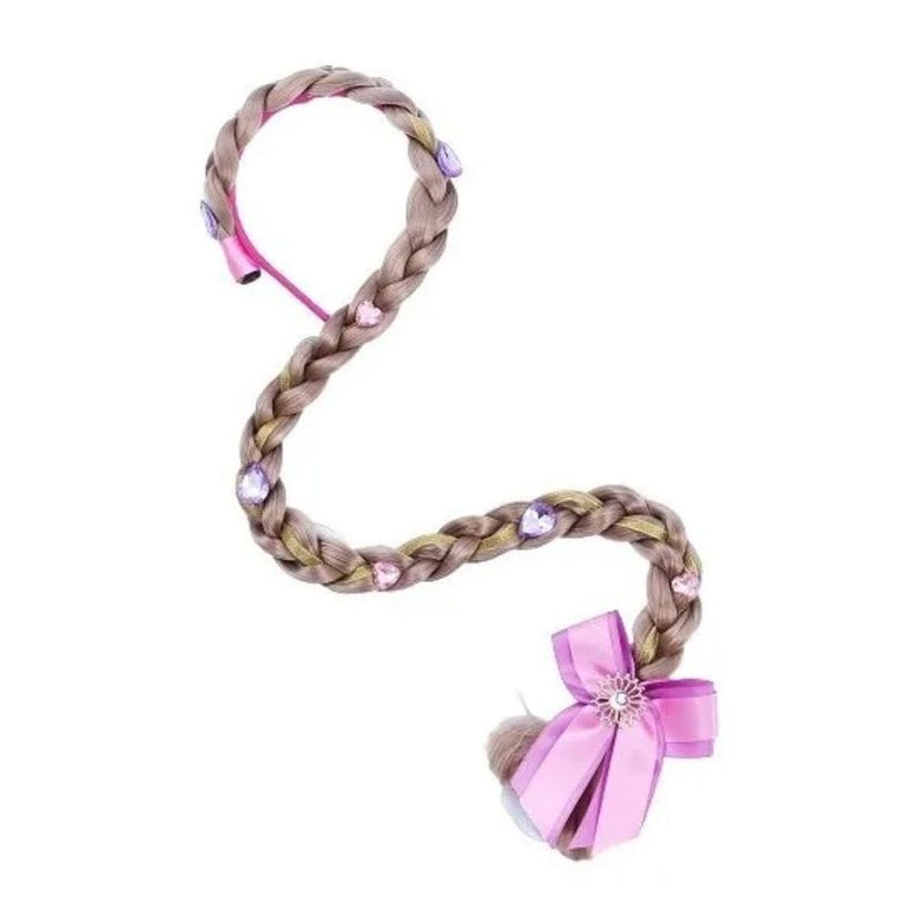 2X Trança Em Tiara De Cabelo Infantil Princesa Rapunzel