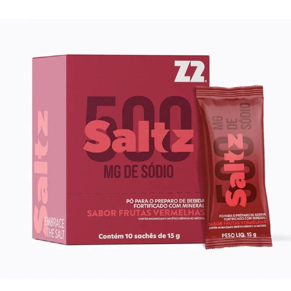 Saltz Eletrólitos Em Pó Z2 Caixa 10 Sachês Frutas Vermelhas