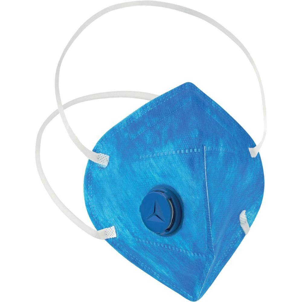 Kit 50 Máscara Descartável PFF2 Com Válvula Respiratória Profissional Delta Plus