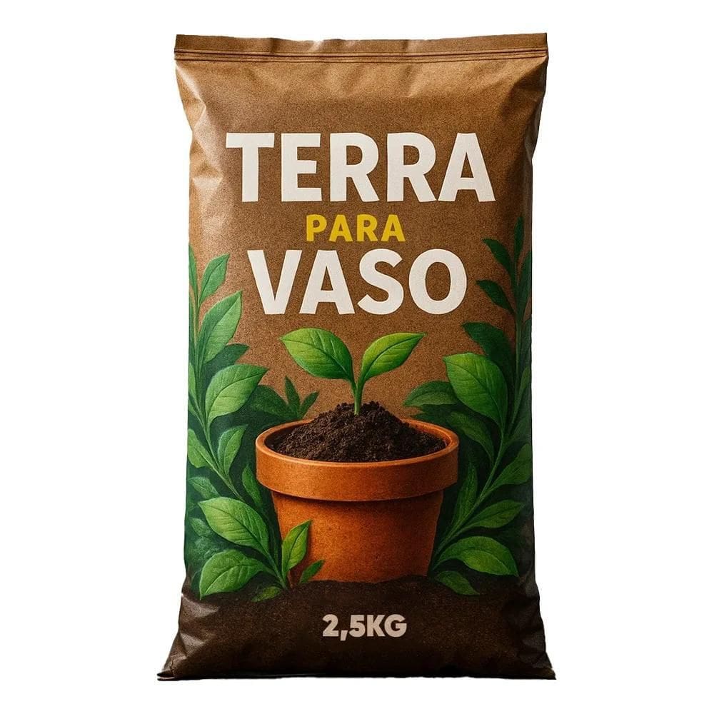 2X Terra Vegetal Adubada 2,4Kg Composto Orgânico