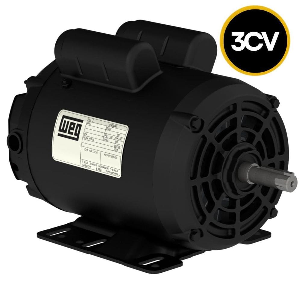 Motor Weg Mono Elétrico 3Cv Baixa Rotação Betoneira 500L