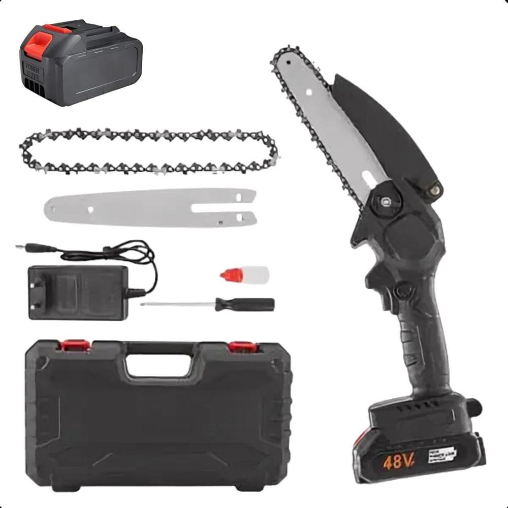 Serra Elétrica 48V Corte Rápido Em Galhos