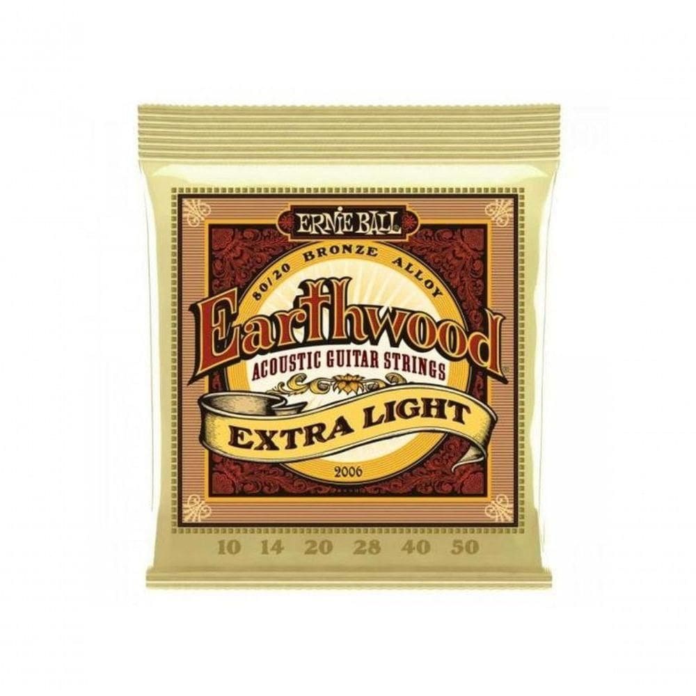Encordoamento Violão Aço .010 Extra Leve Ernie Ball