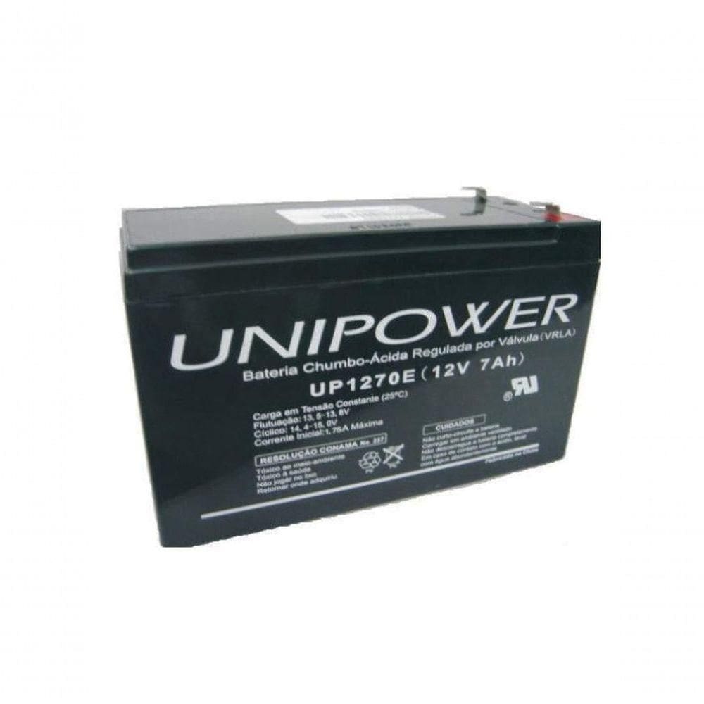 Bateria Unipower Up1270e 12v 7.0ah F187 Nao Automotiva