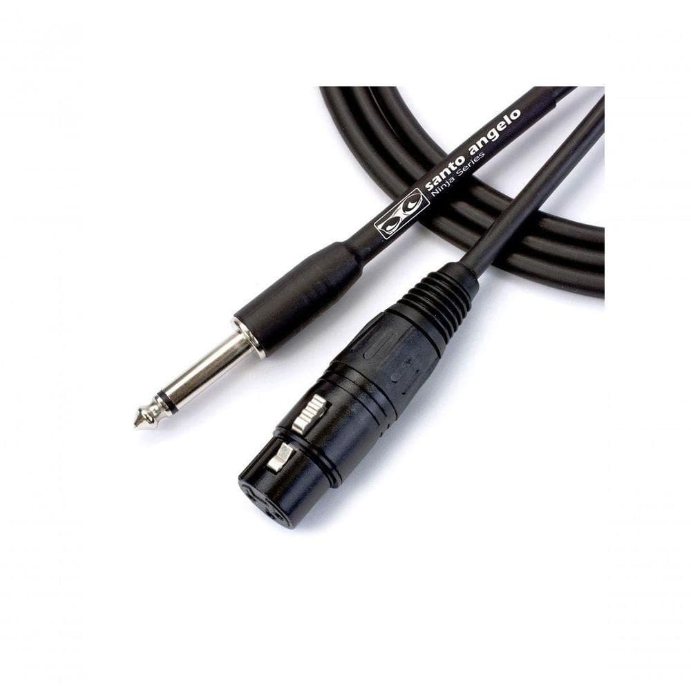 Cabo Microfone Ninja Hg 0,20mm P10-xlr 3ft Preto