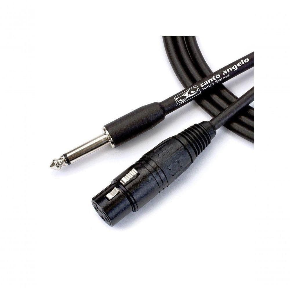 Cabo Microfone Santo Angelo Ninja P10 Xlr 3ft Preto