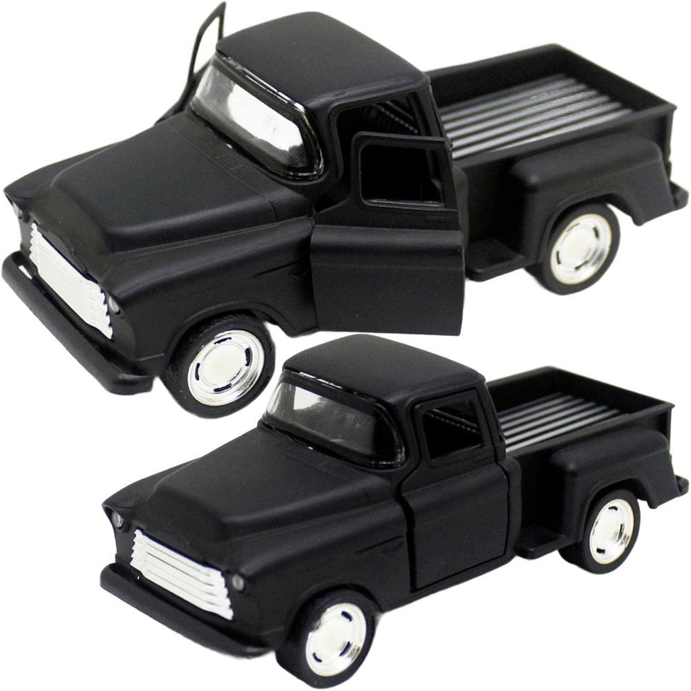 Carro Miniatura Caminhonete Preto Metal Colecionável Fricção