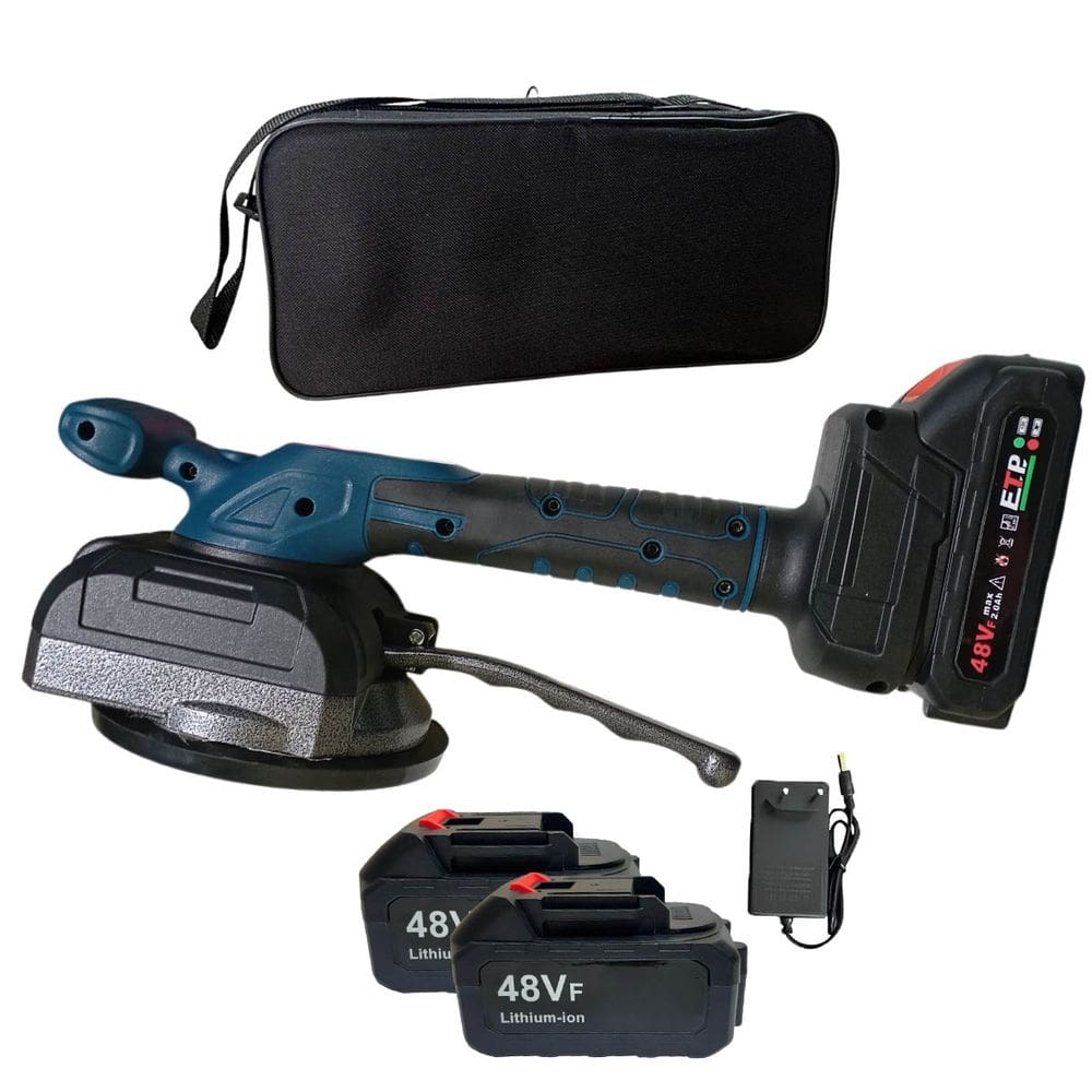 Maquina De Assentar Piso Chao Porcelanato Azulejo Ceramica Reparo Vidro Profissional Eletrica Ventosa Resistente