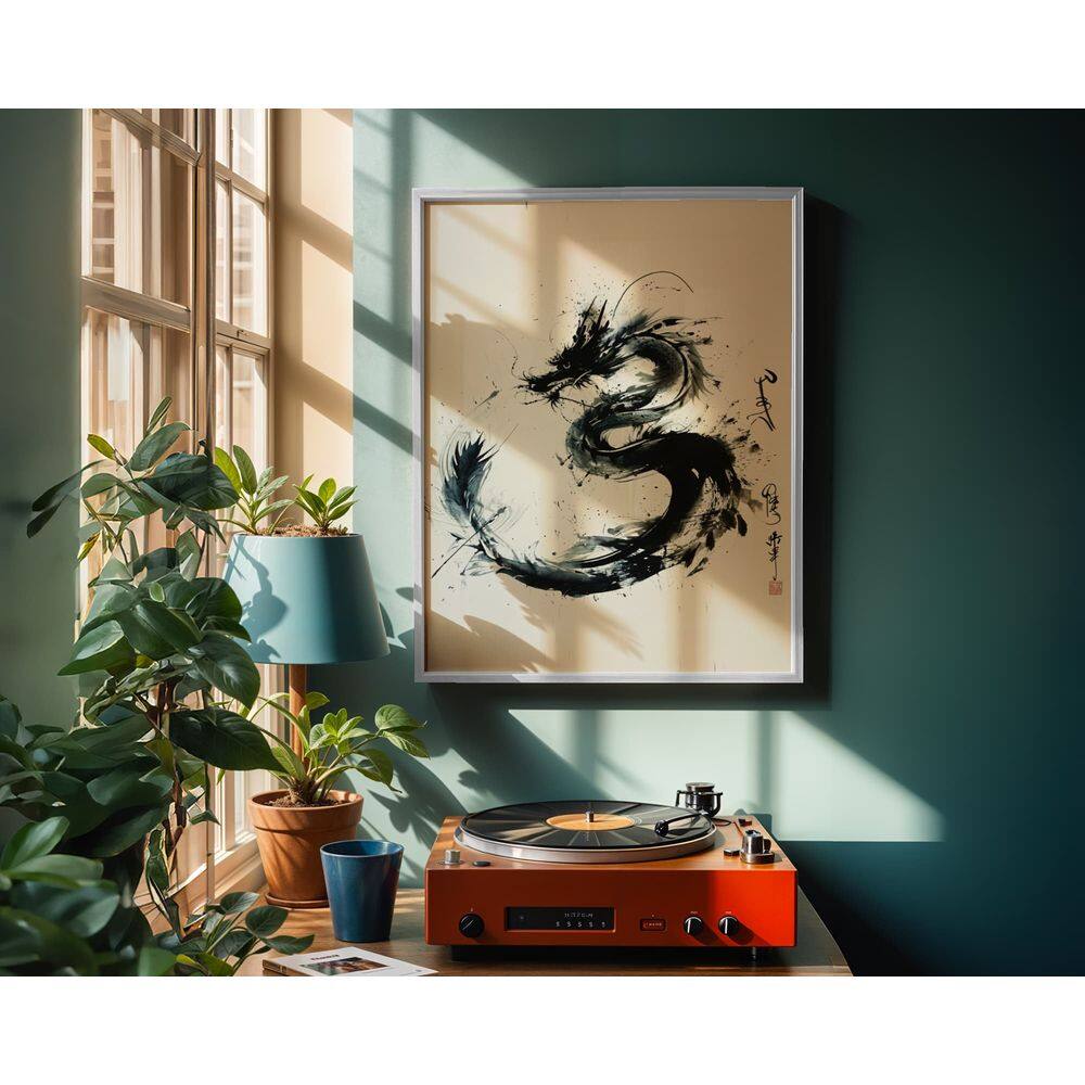 O dragão efêmero - 50 x 70 Caixa (canvas)