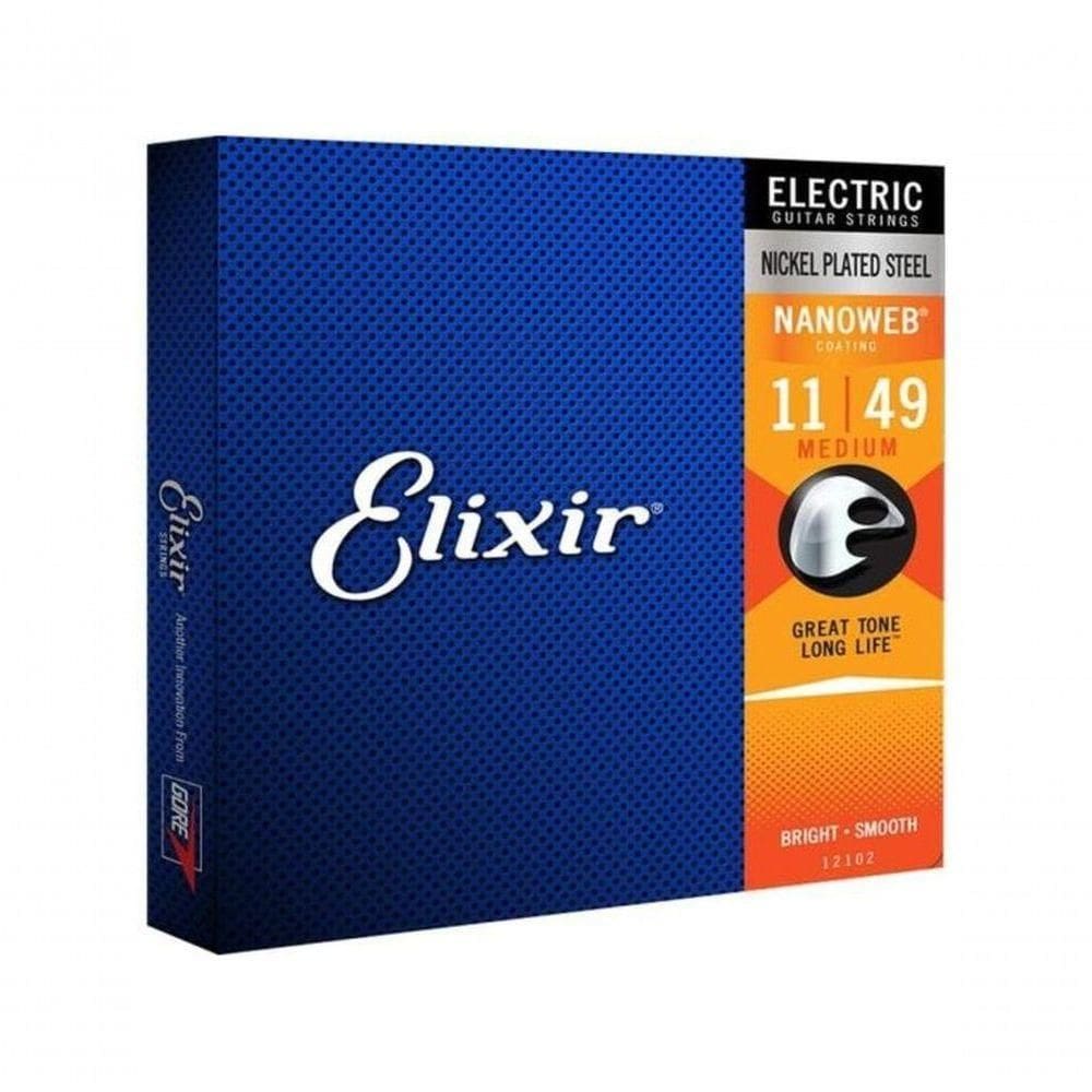 Encordoamento Guitarra .011 Medium Elixir Nanoweb