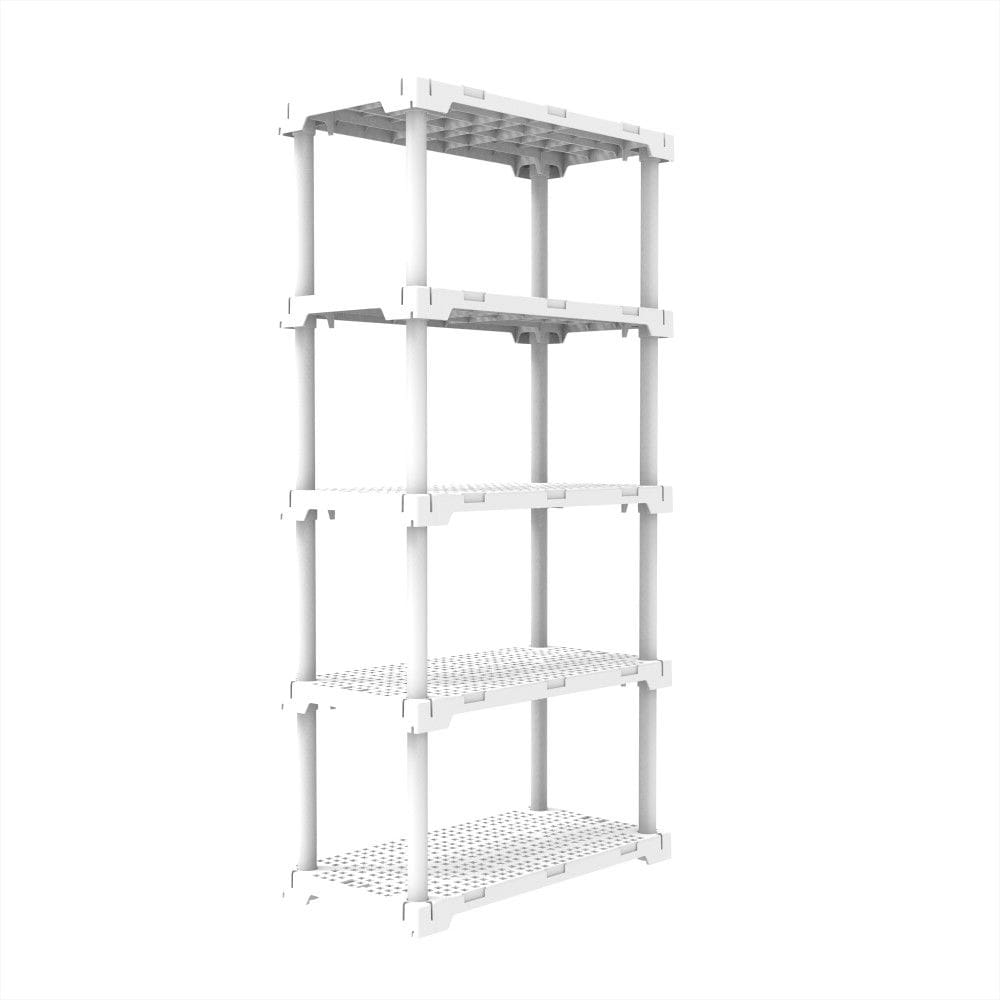 Estante Modular 5 Prateleiras 60 kg Multiuso Branca Grifit
