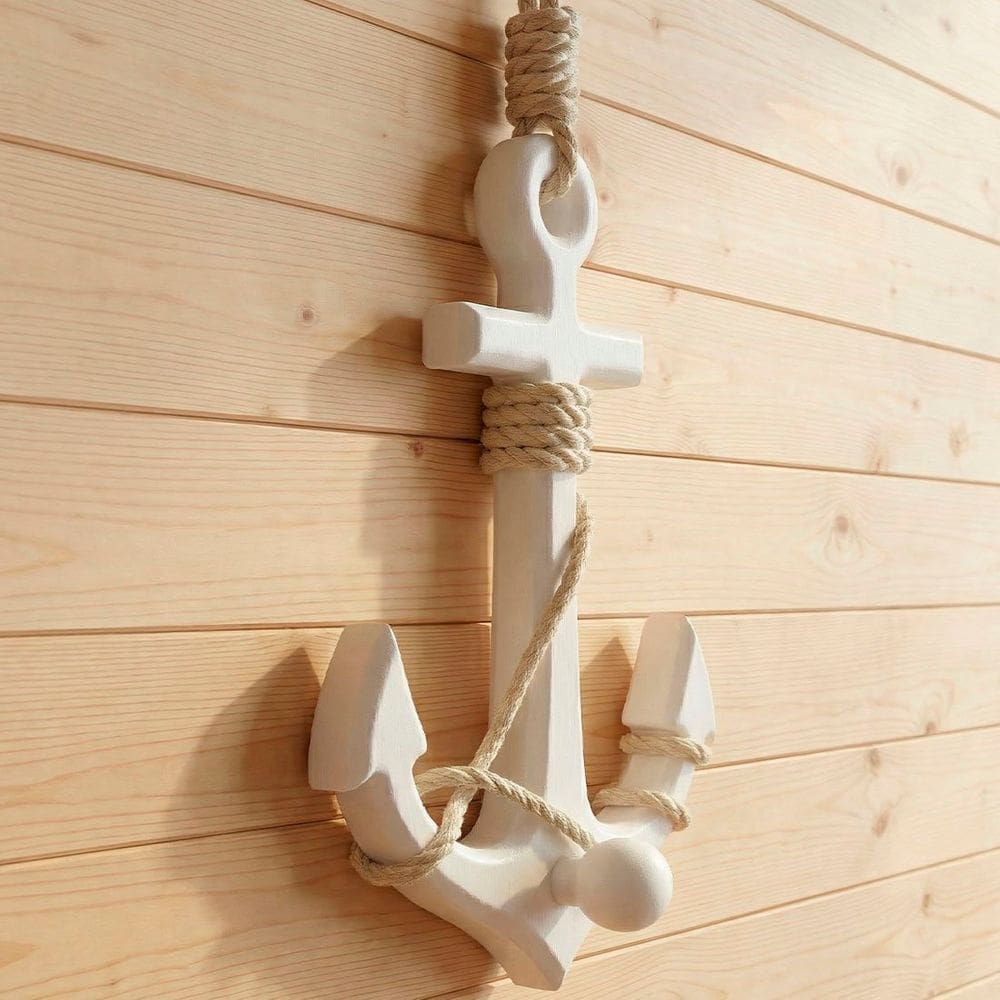 Âncora Náutica Marítima Decoração Casa De Praia Mar 18x15cm