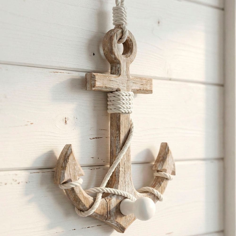Âncora Náutica Marítima Decoração Casa De Praia Mar 18x15cm