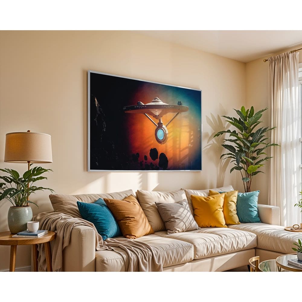 Entre a neblina e as estrelas - 120 x 50 Caixa (canvas)