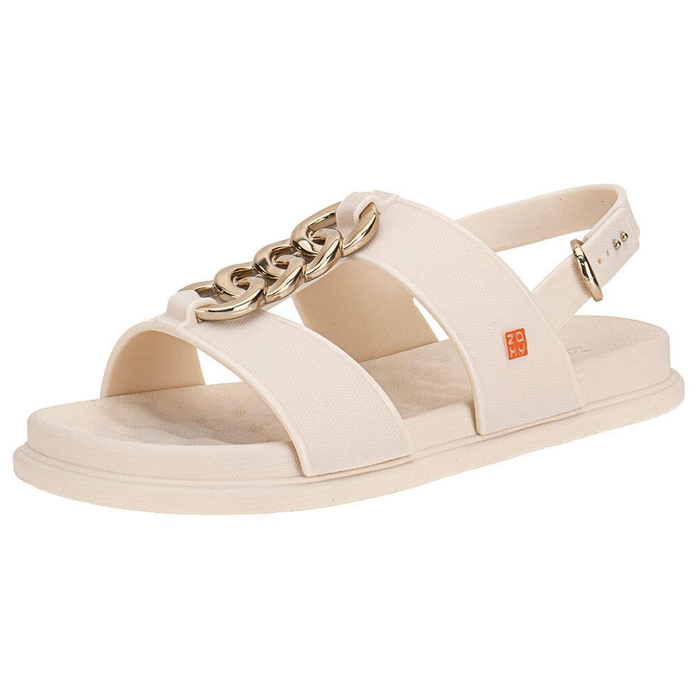 Sandália Feminina Flat Glam Zaxy 19222