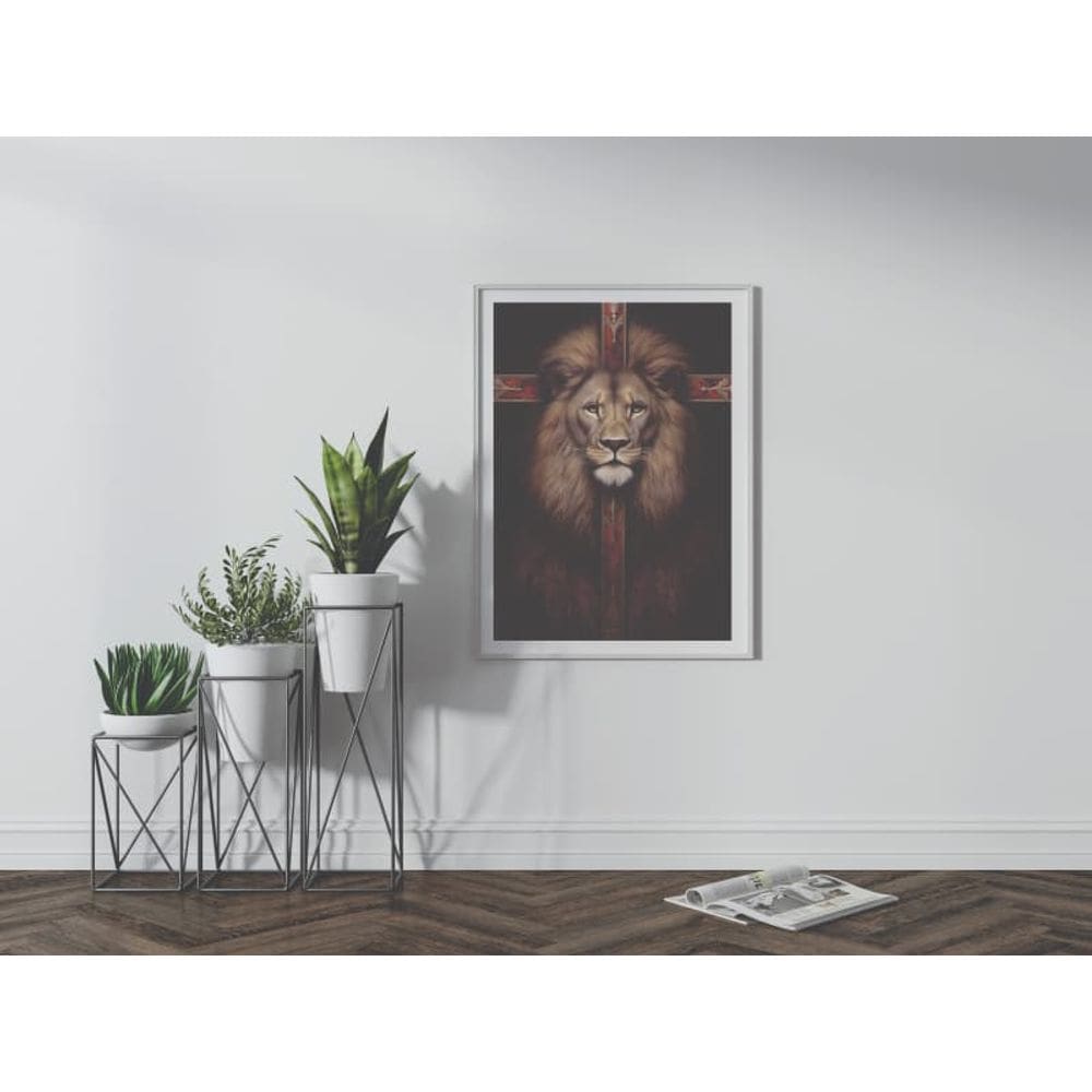 Inabalável como um leão - 50 x 70 Caixa (canvas)