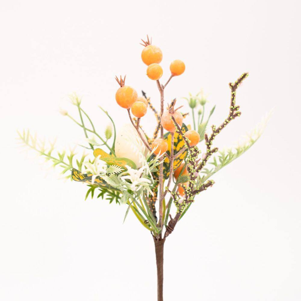 Kit 4 Ramos Artificiais Decoração Páscoa com Ovinho Enfeite 25cm