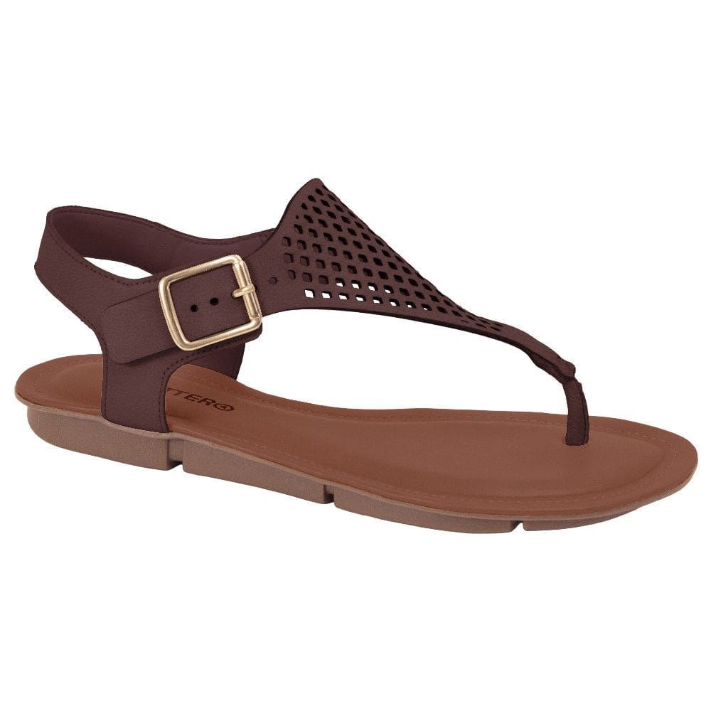 Sandália Rasteira Feminina Adulta Couro Bottero 309282