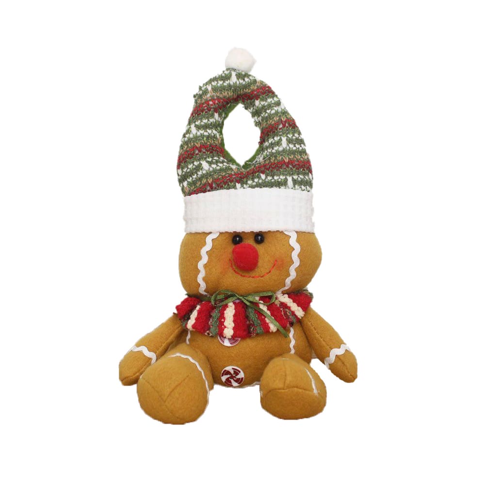 Kit 4 Enfeite De Porta Maçaneta Natalino Biscoito Natal 26cm