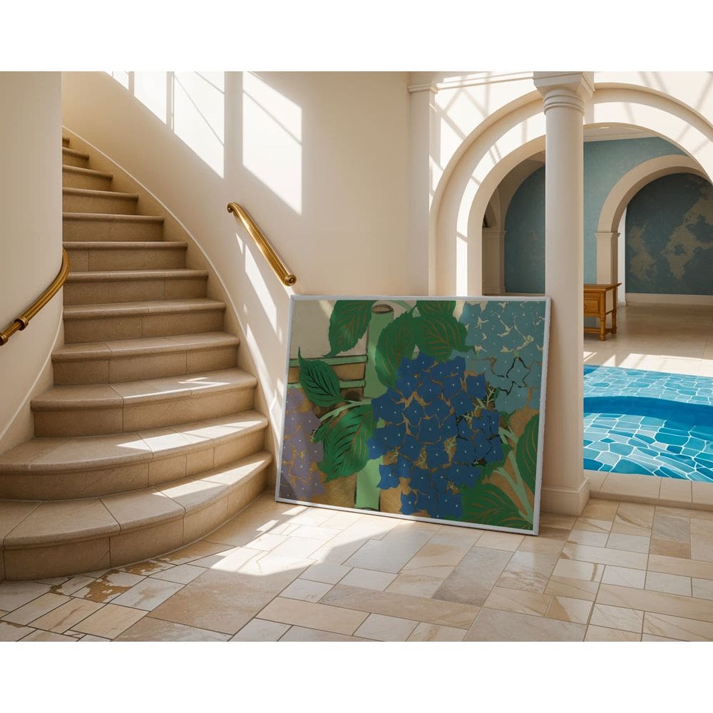 Buquê celeste - 60 x 90 Caixa (vinil)