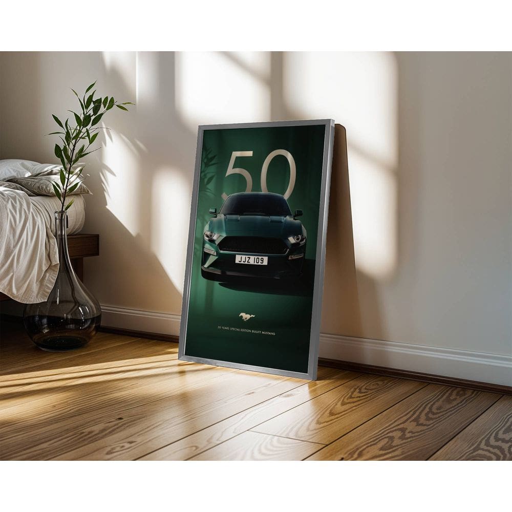 Ford Mustang Bullitt - 50 x 70 Caixa (vinil)