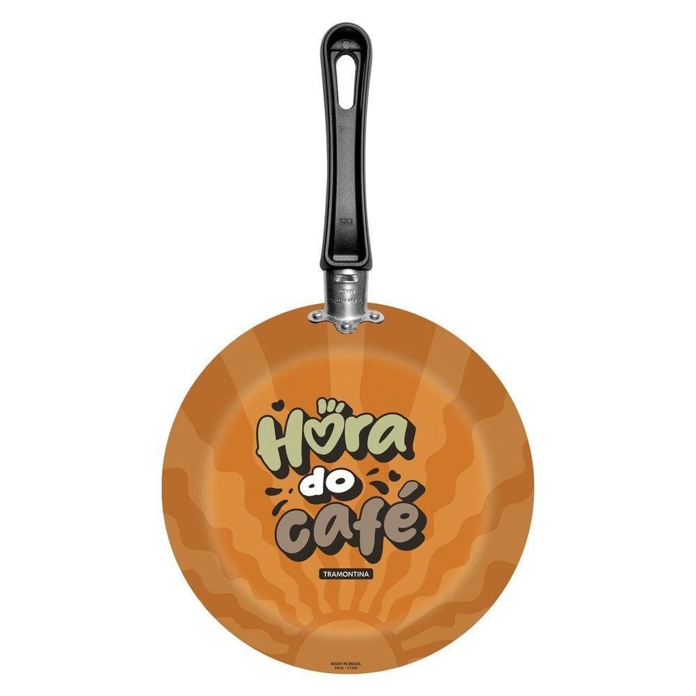 Frigideira Tramontina Antiaderente Starflon Max E Siliconado 24 Cm 1,2 L Estampa Hora Do Café Tramontina