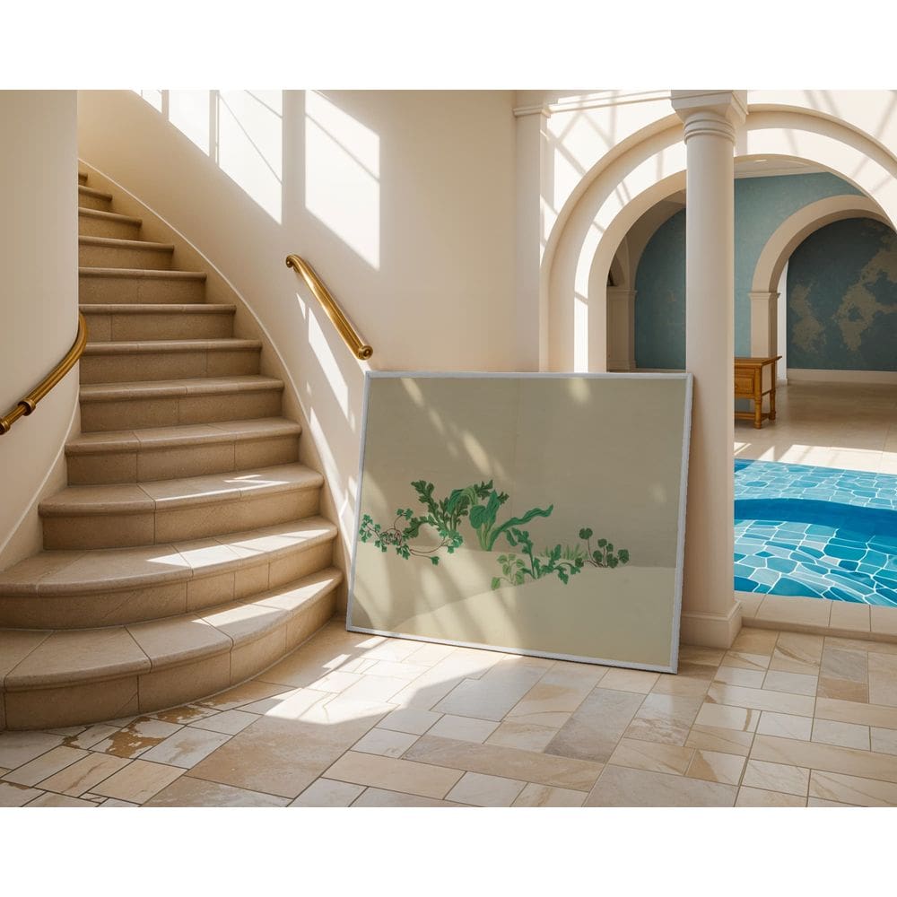 Verde no vazio - 60 x 90 Caixa (canvas)