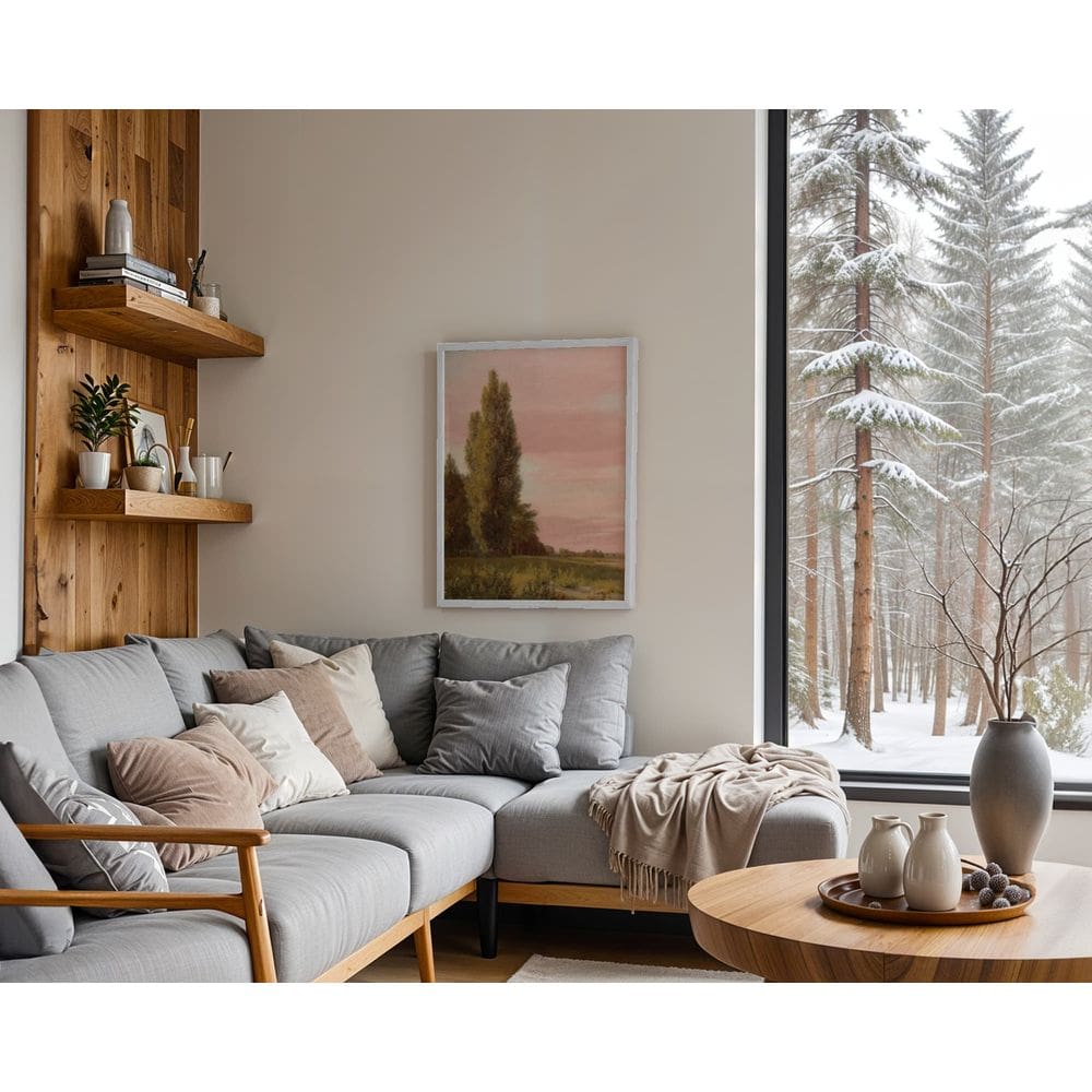 Silêncio entre pinheiros - 70 x 50 Caixa (vinil)