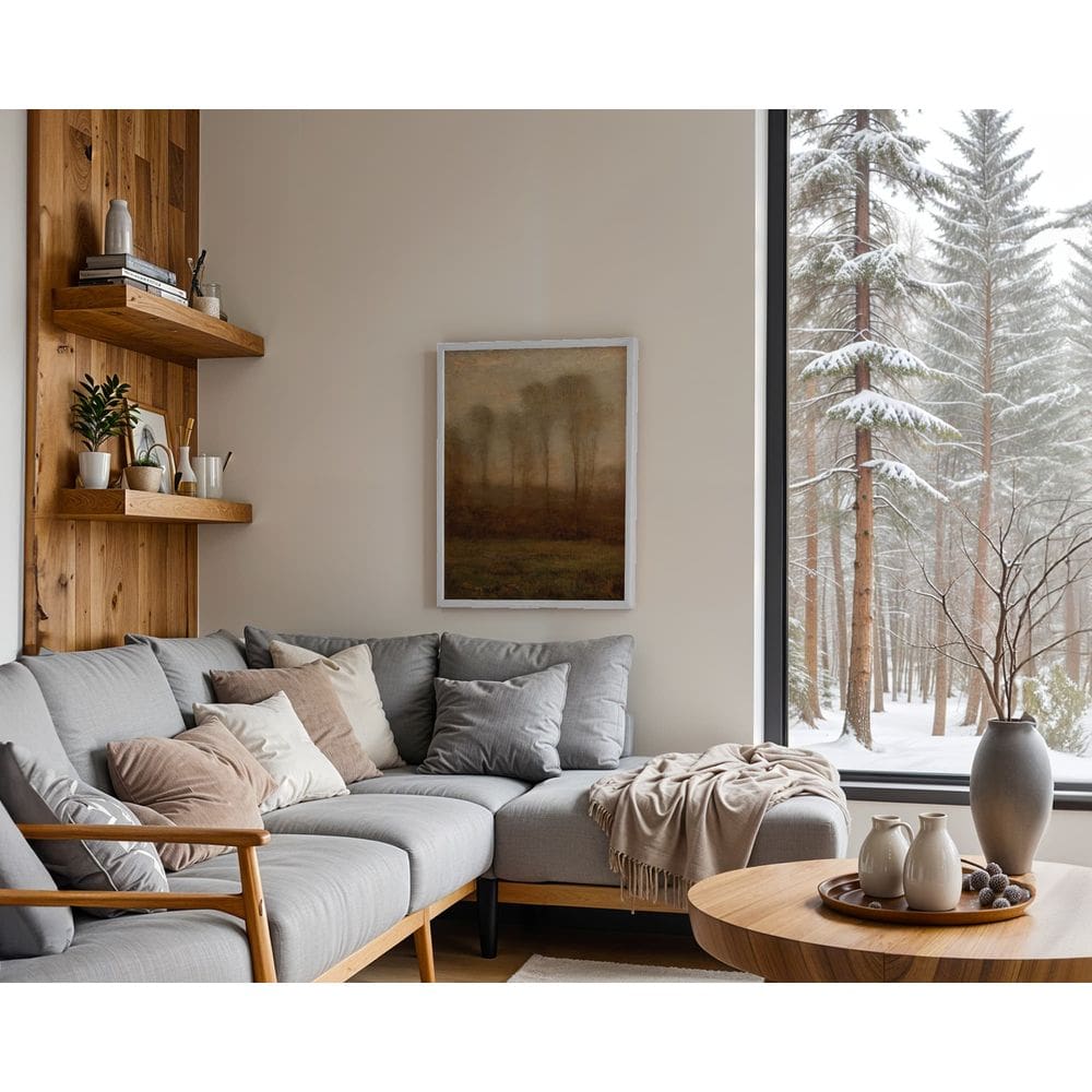 Sombras do bosque antigo - 70 x 50 Caixa (vinil)