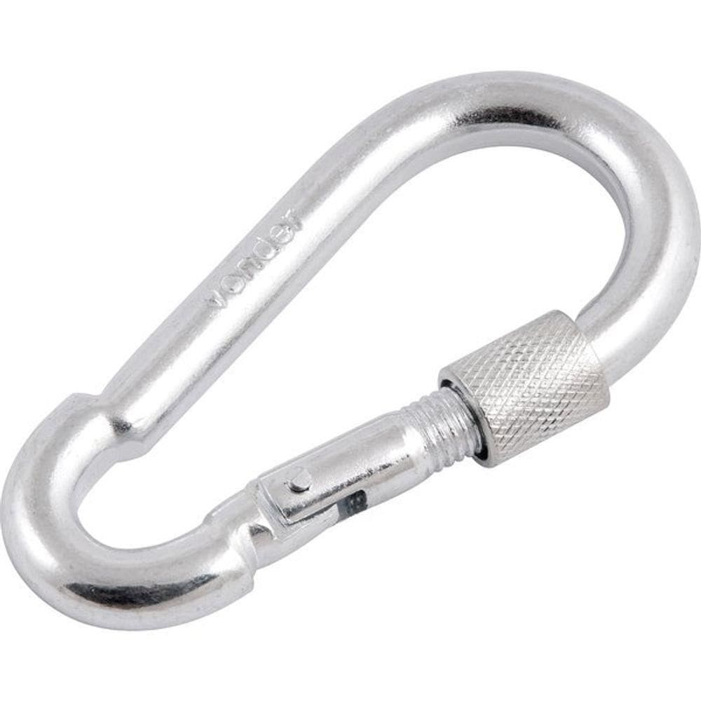 Mosquetão C- Trava Roscada 10x100mm Leve Galvanizado Vonder