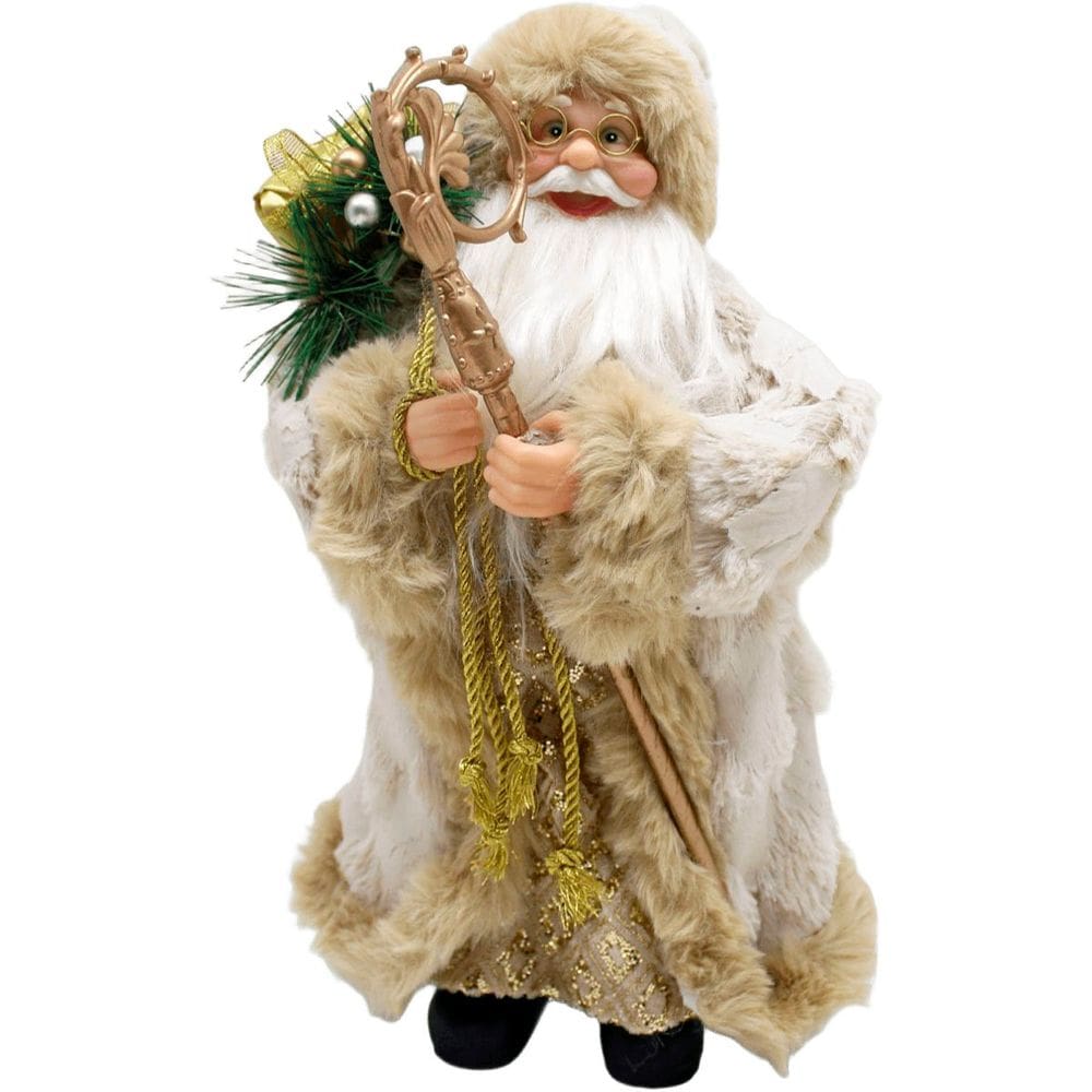 Enfeite Papai Noel Saco Presente Natal Colecionável De 30cm