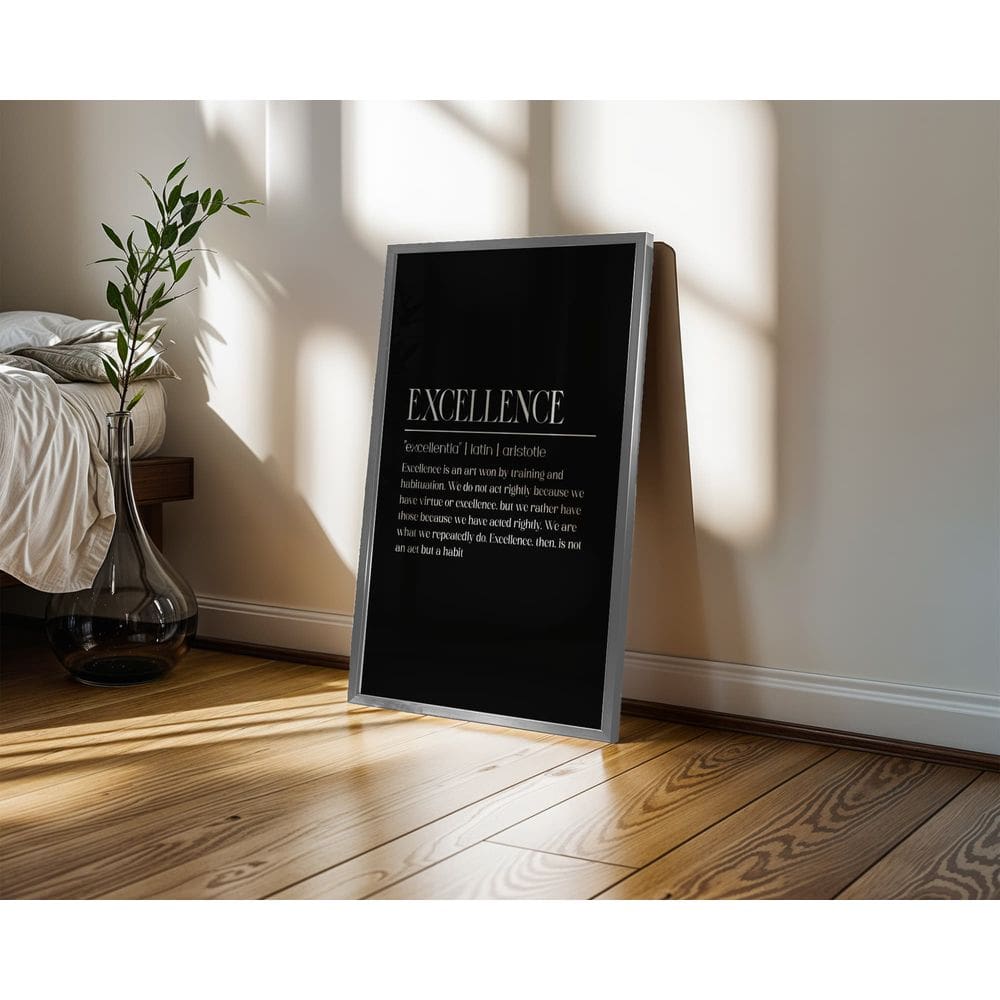 Excellence preto - 50 x 70 Caixa (canvas)