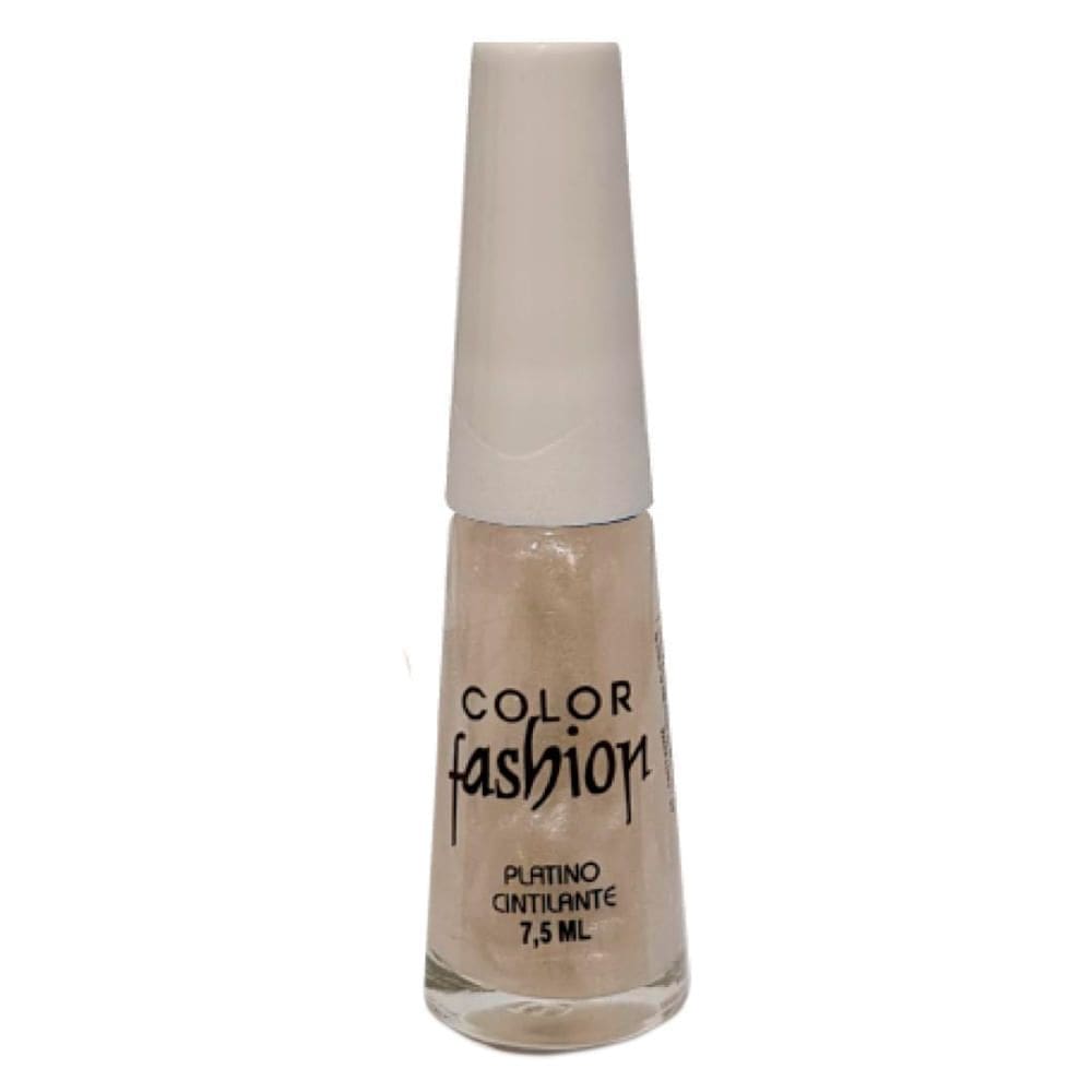 Esmalte Color Fashion Cintilante Cor Platino 8ml
