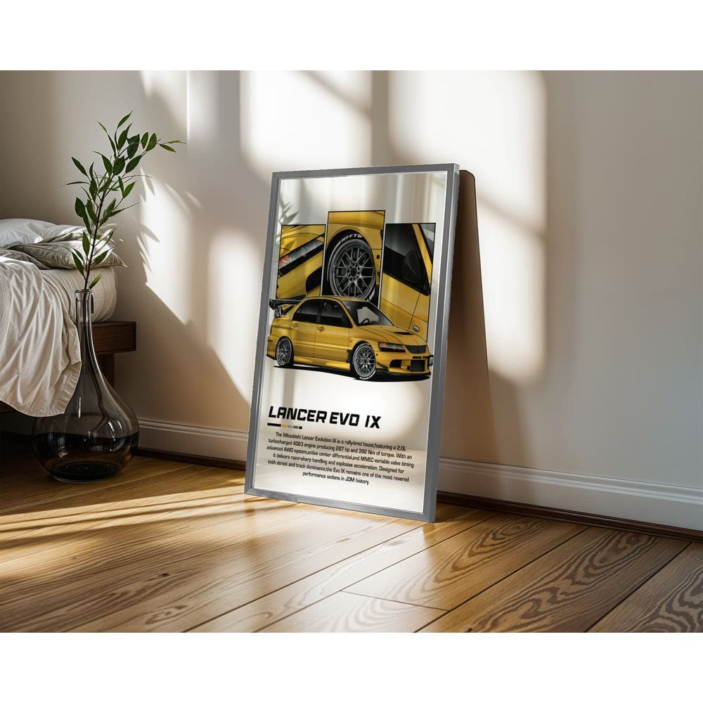 Lancer Evo IX - 50 x 70 Caixa (canvas)